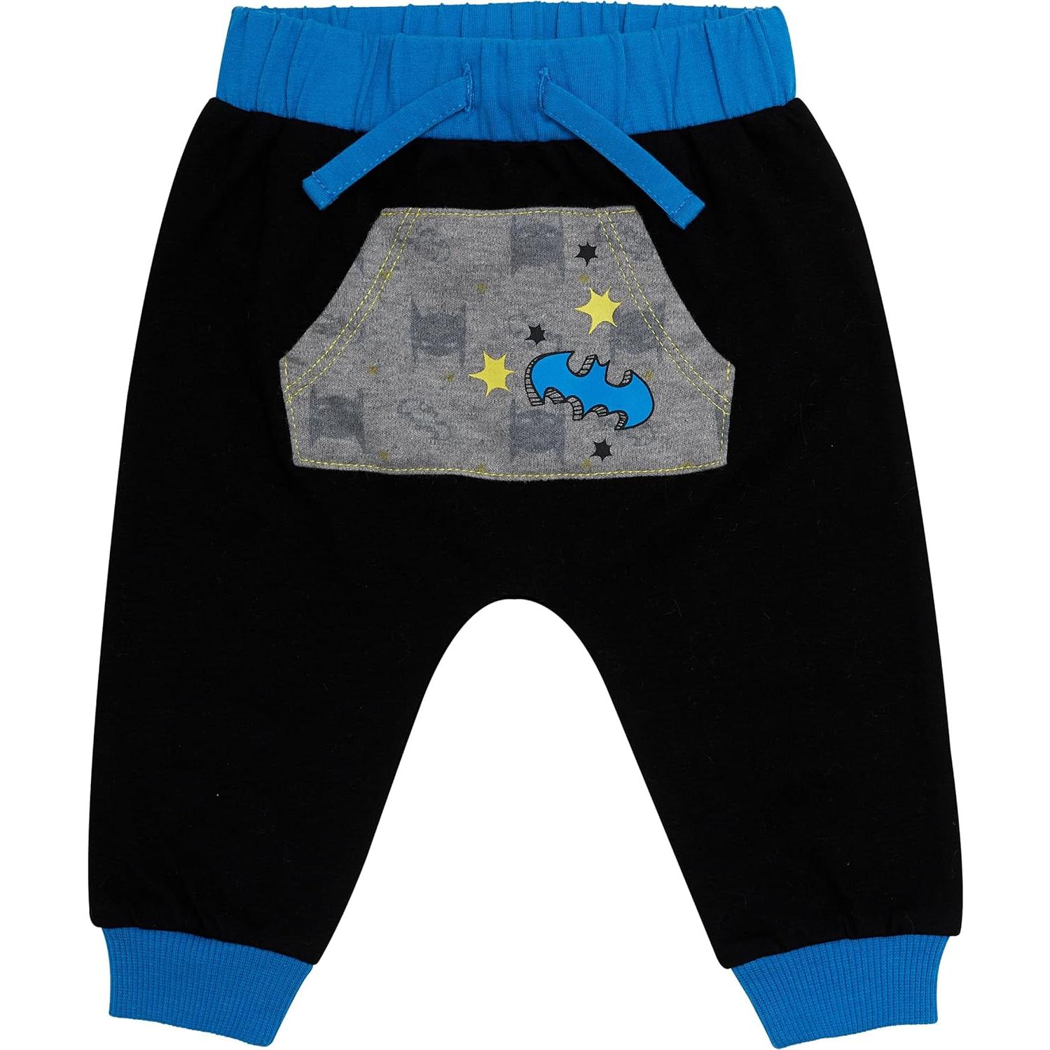Conjunto de Ropa Batman 4 Piezas para Bebés 18 Meses