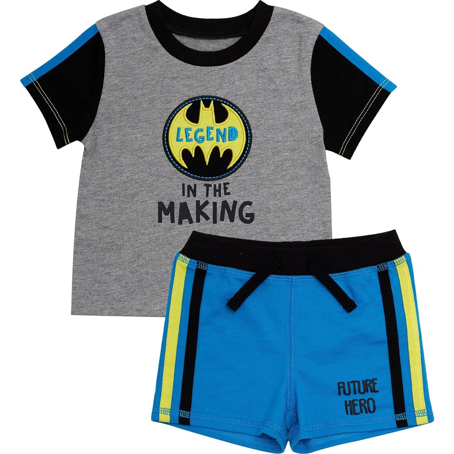 Conjunto de Ropa Batman 4 Piezas para Bebés 18 Meses