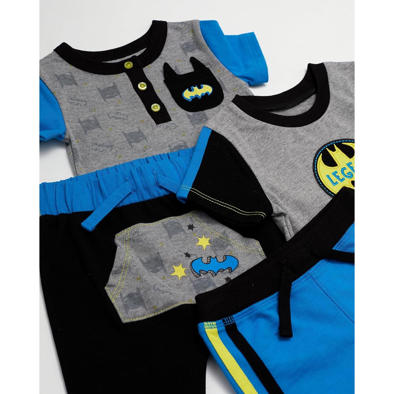 Conjunto de Ropa Batman 4 Piezas para Bebés 18 Meses