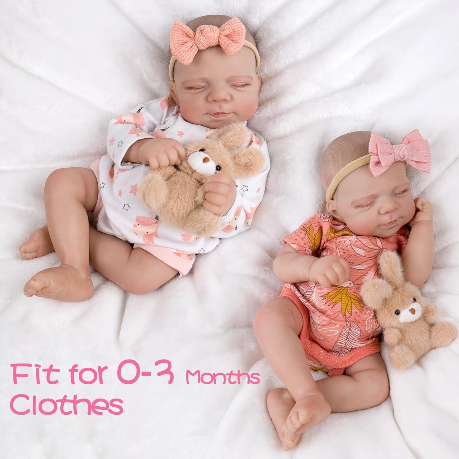 Muñeca Reborn Aori 20" (50.8 cm) Realista para Niñas 3+