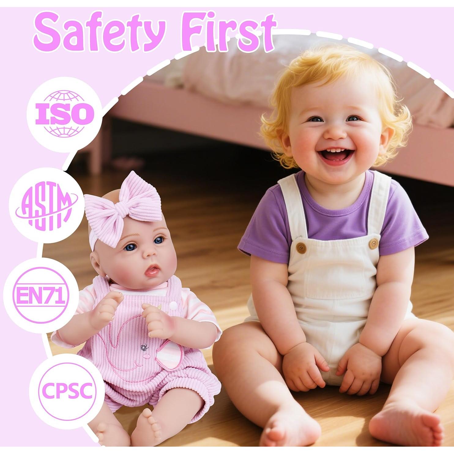 Muñeca Bebé Reborn Milidool 45.72 cm Realista con Ropa