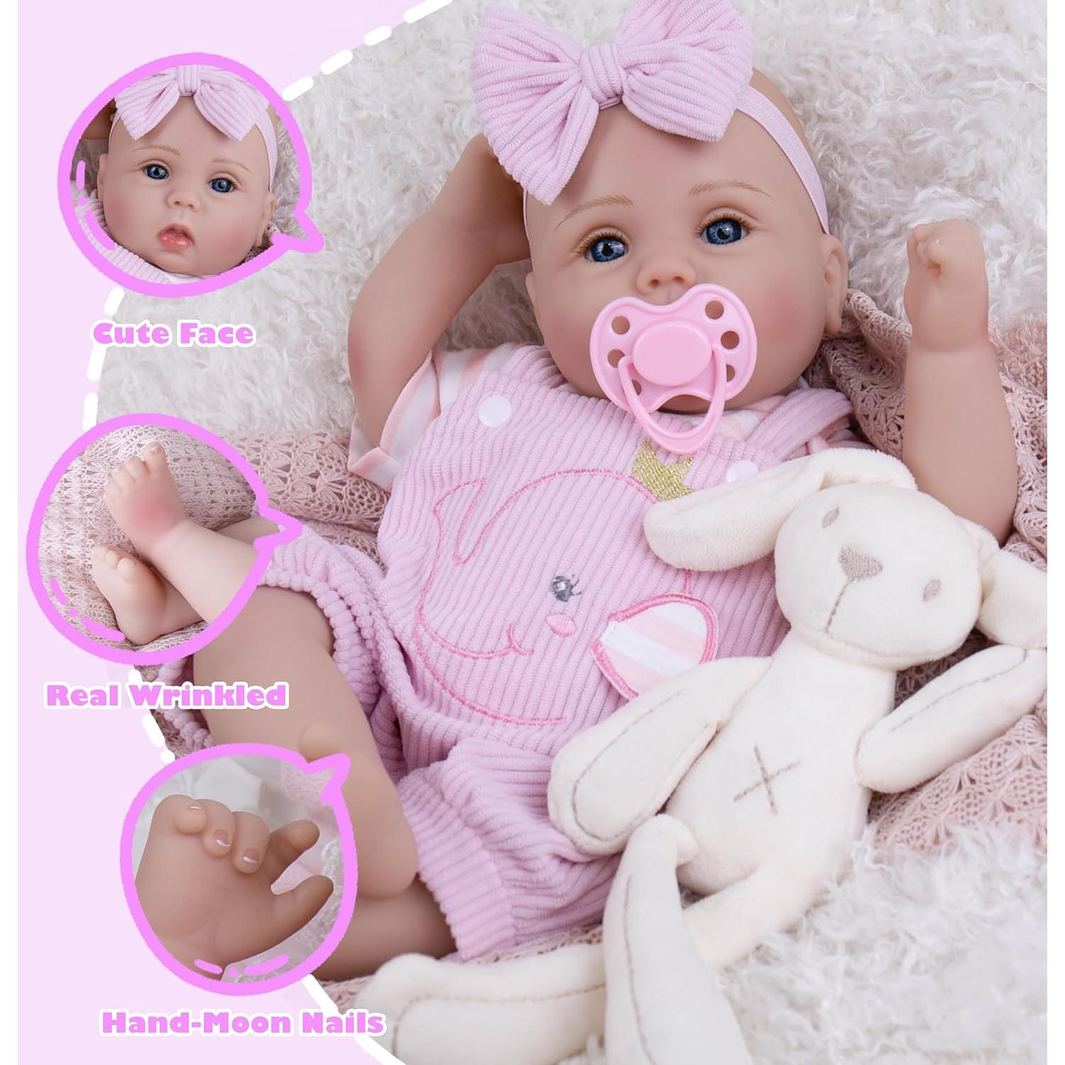 Muñeca Bebé Reborn Milidool 45.72 cm Realista con Ropa