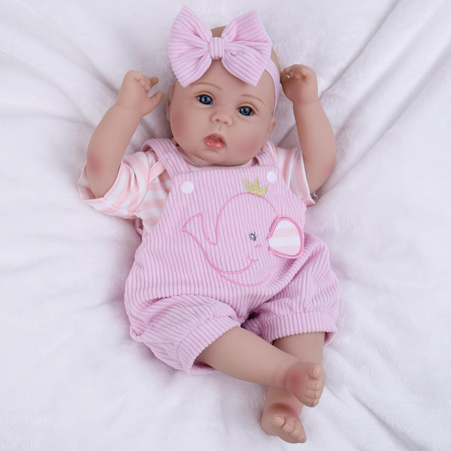 Muñeca Bebé Reborn Milidool 45.72 cm Realista con Ropa