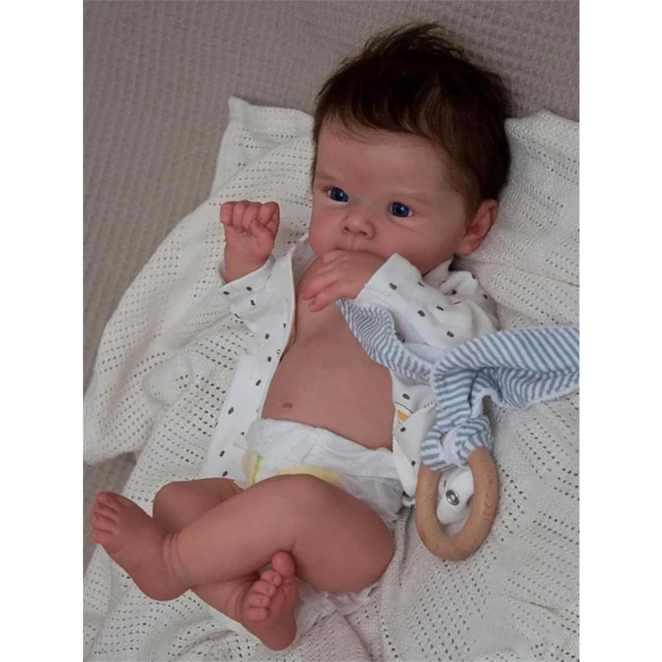 Muñeca Reborn Zero Pam 45 cm Silicona Completa Realista