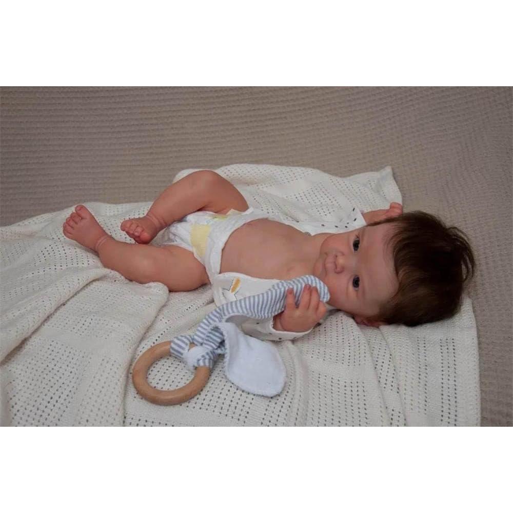 Muñeca Reborn Zero Pam 45 cm Silicona Completa Realista