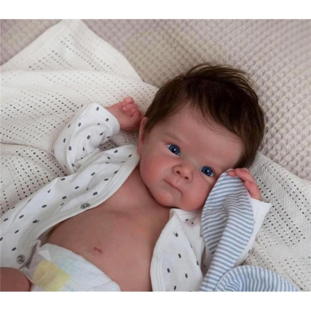 Muñeca Reborn Zero Pam 45 cm Silicona Completa Realista