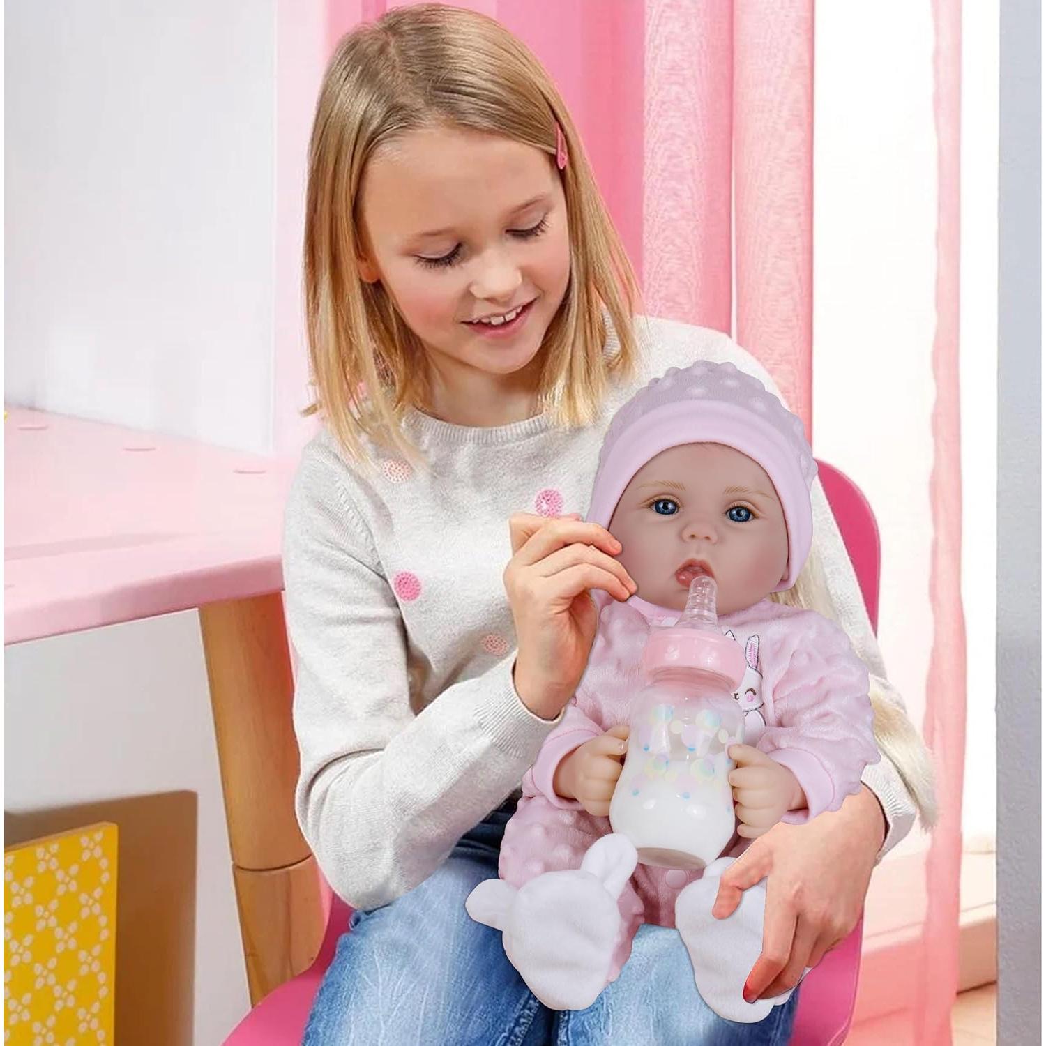 Muñeca Reborn Milidool 45 cm Niña Realista con Accesorios