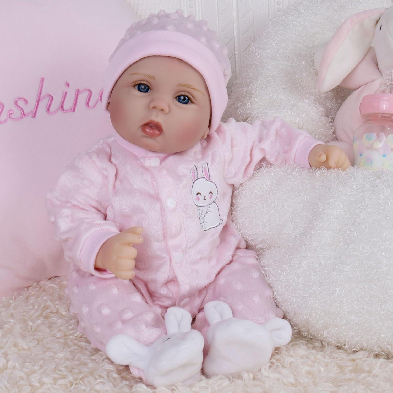 Muñeca Reborn Milidool 45 cm Niña Realista con Accesorios