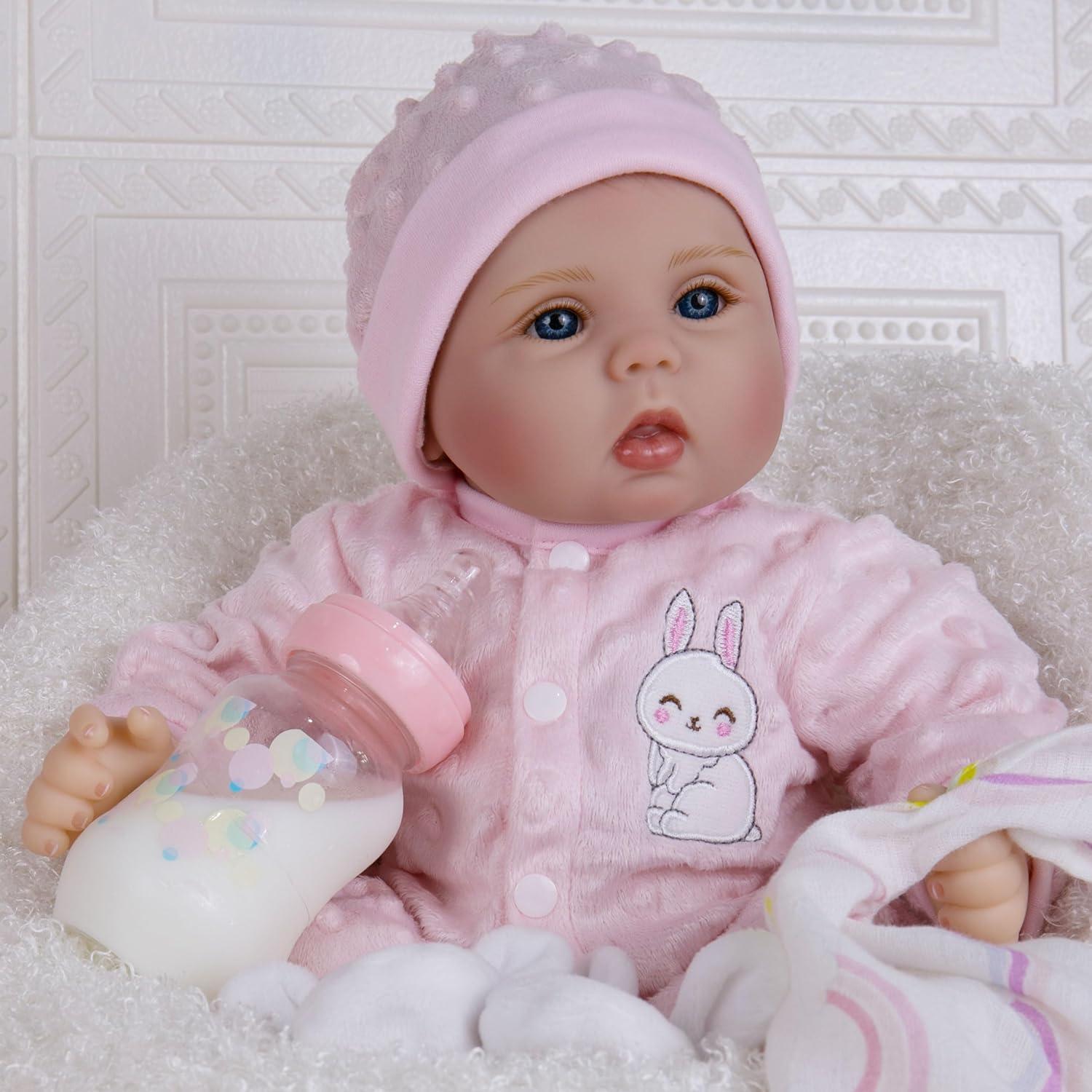 Muñeca Reborn Milidool 45 cm Niña Realista con Accesorios