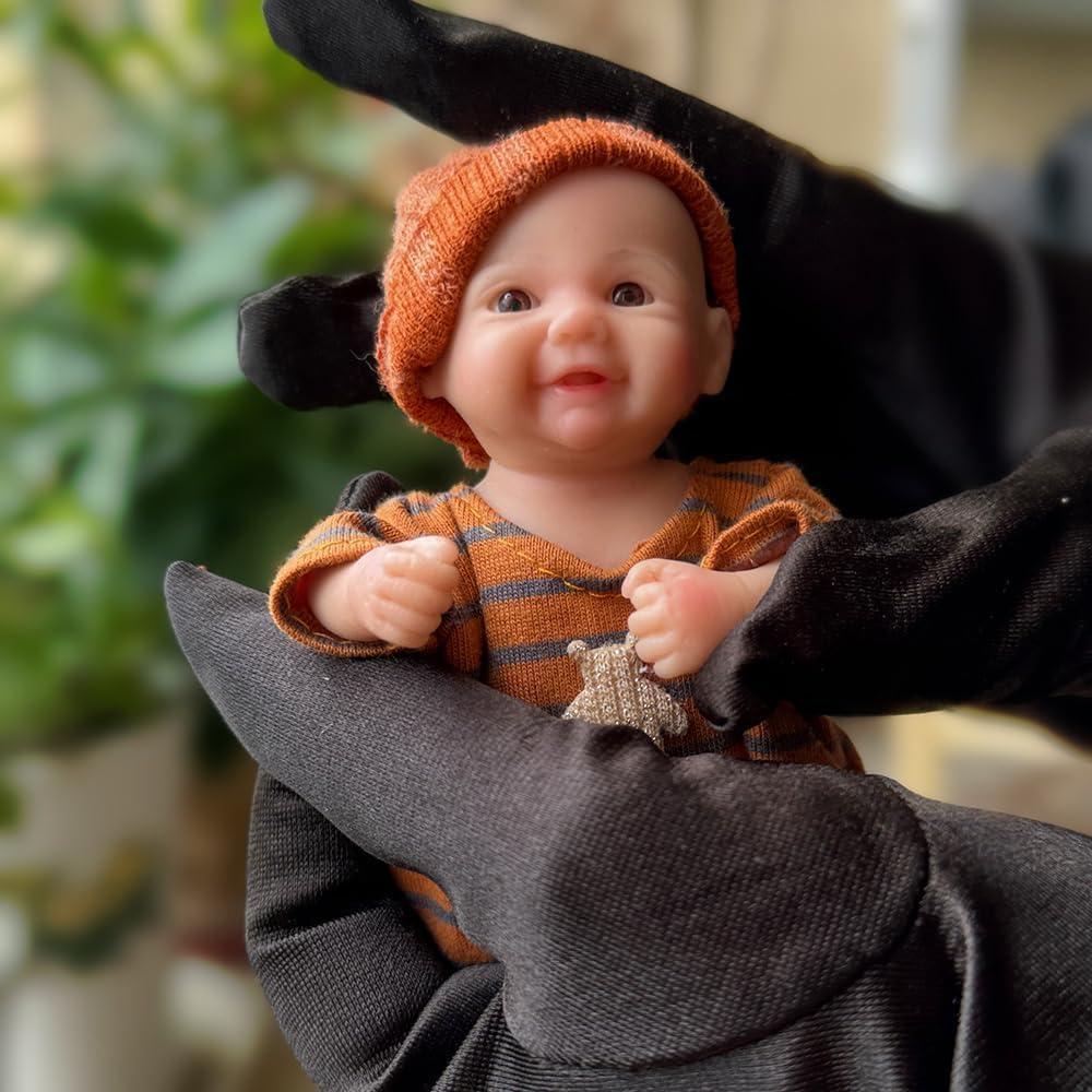 Muñeca de Silicona Reborn Abenduot 12.7 cm Ojos Marrones