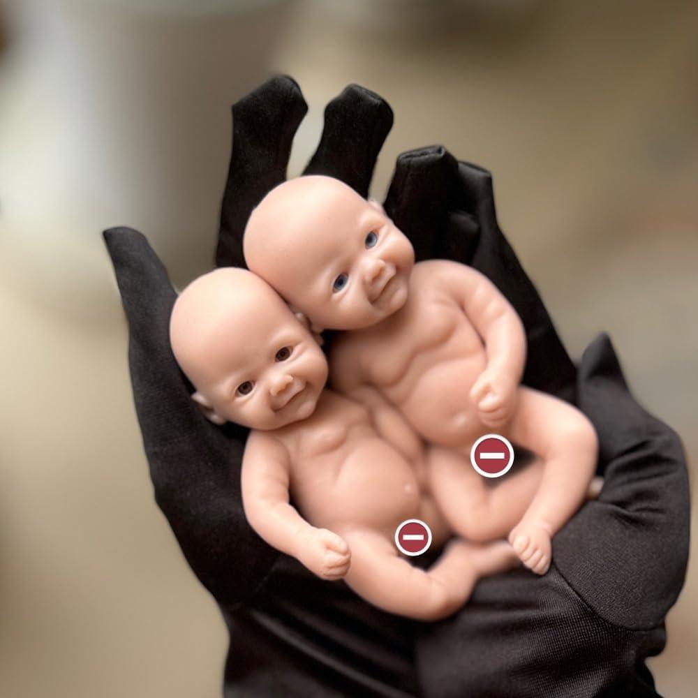 Muñeca de Silicona Reborn Abenduot 12.7 cm Ojos Marrones