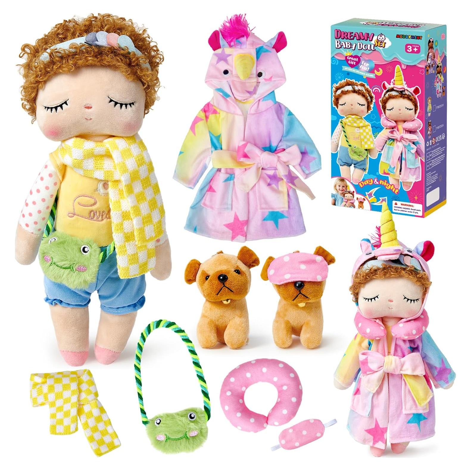 Muñeca de Trapo Golray 33cm con Accesorios para Niñas