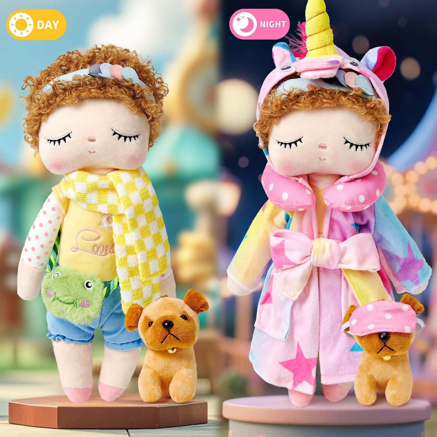 Muñeca de Trapo Golray 33cm con Accesorios para Niñas