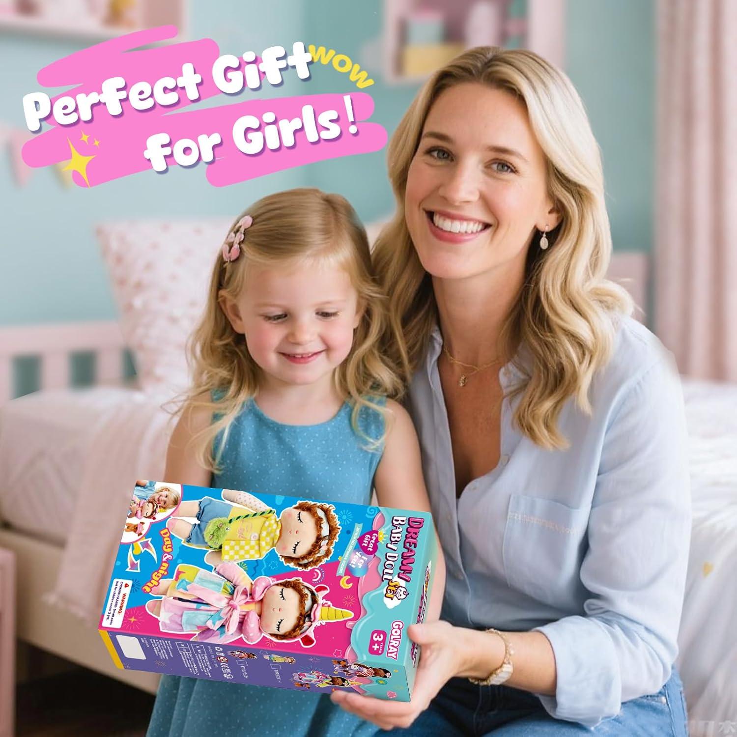 Muñeca de Trapo Golray 33cm con Accesorios para Niñas