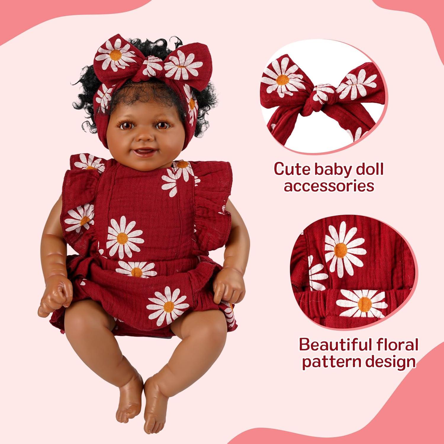 Conjunto de Ropa para Muñecas Reborn BABESIDE 2 Pcs Floral 43-56 cm