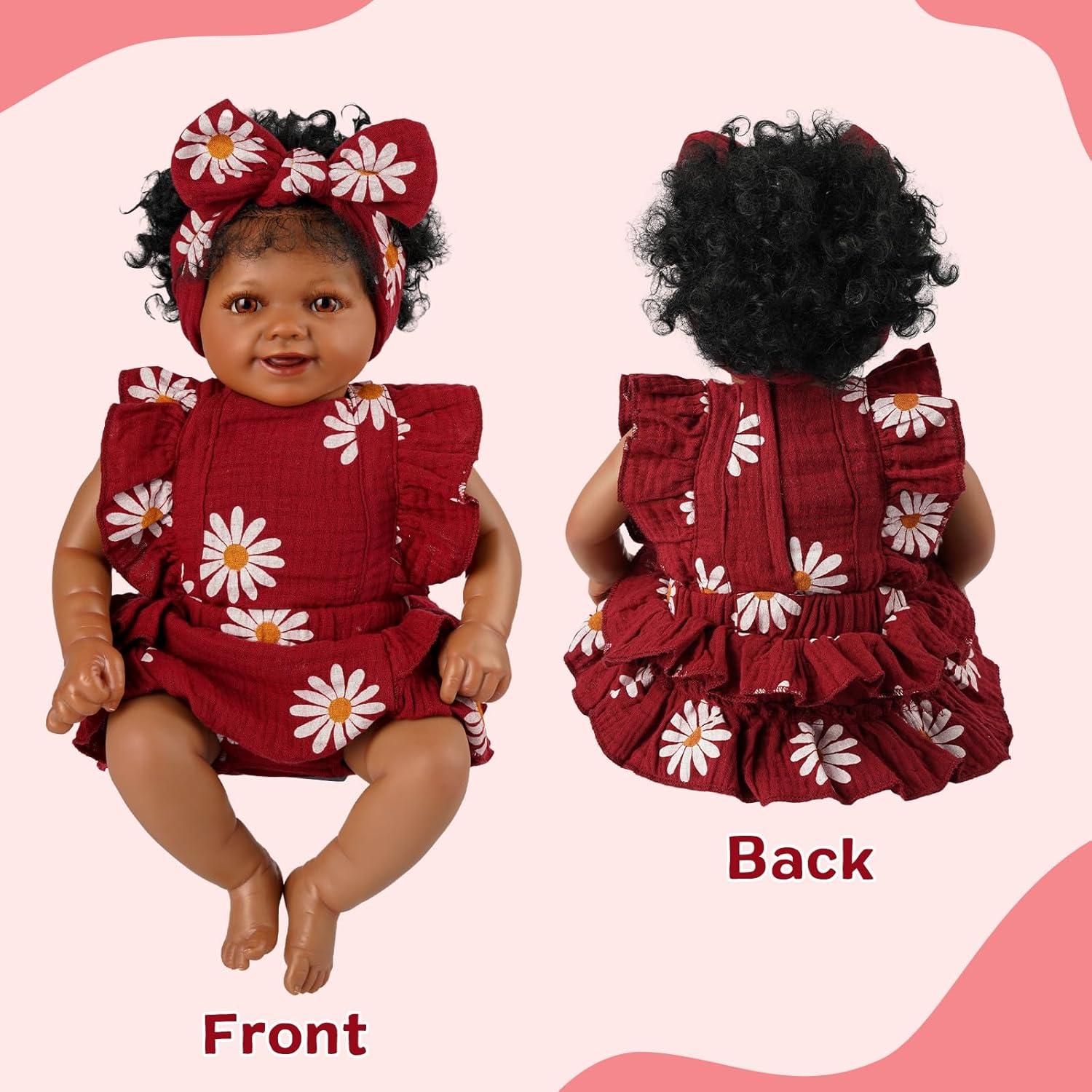 Conjunto de Ropa para Muñecas Reborn BABESIDE 2 Pcs Floral 43-56 cm