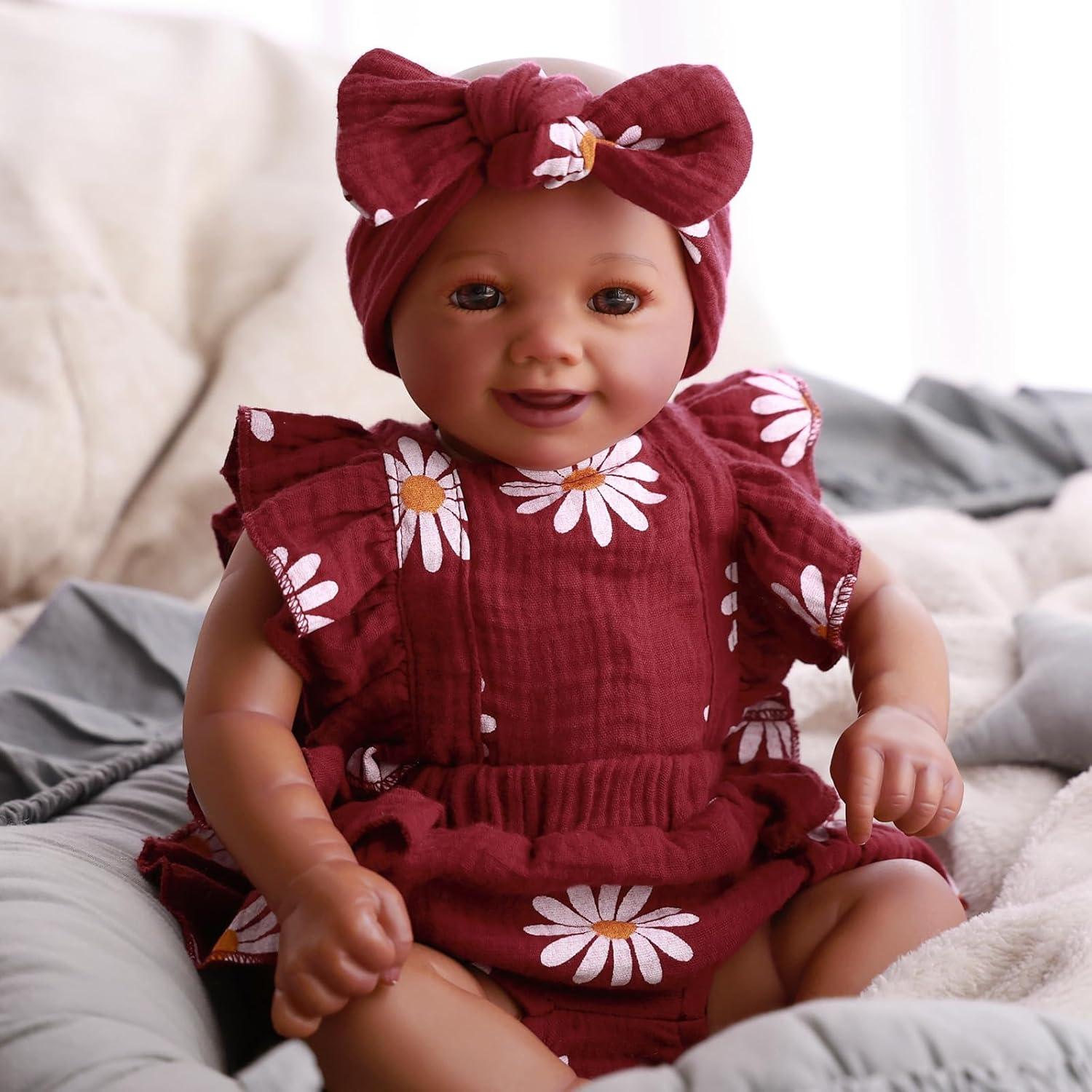 Conjunto de Ropa para Muñecas Reborn BABESIDE 2 Pcs Floral 43-56 cm