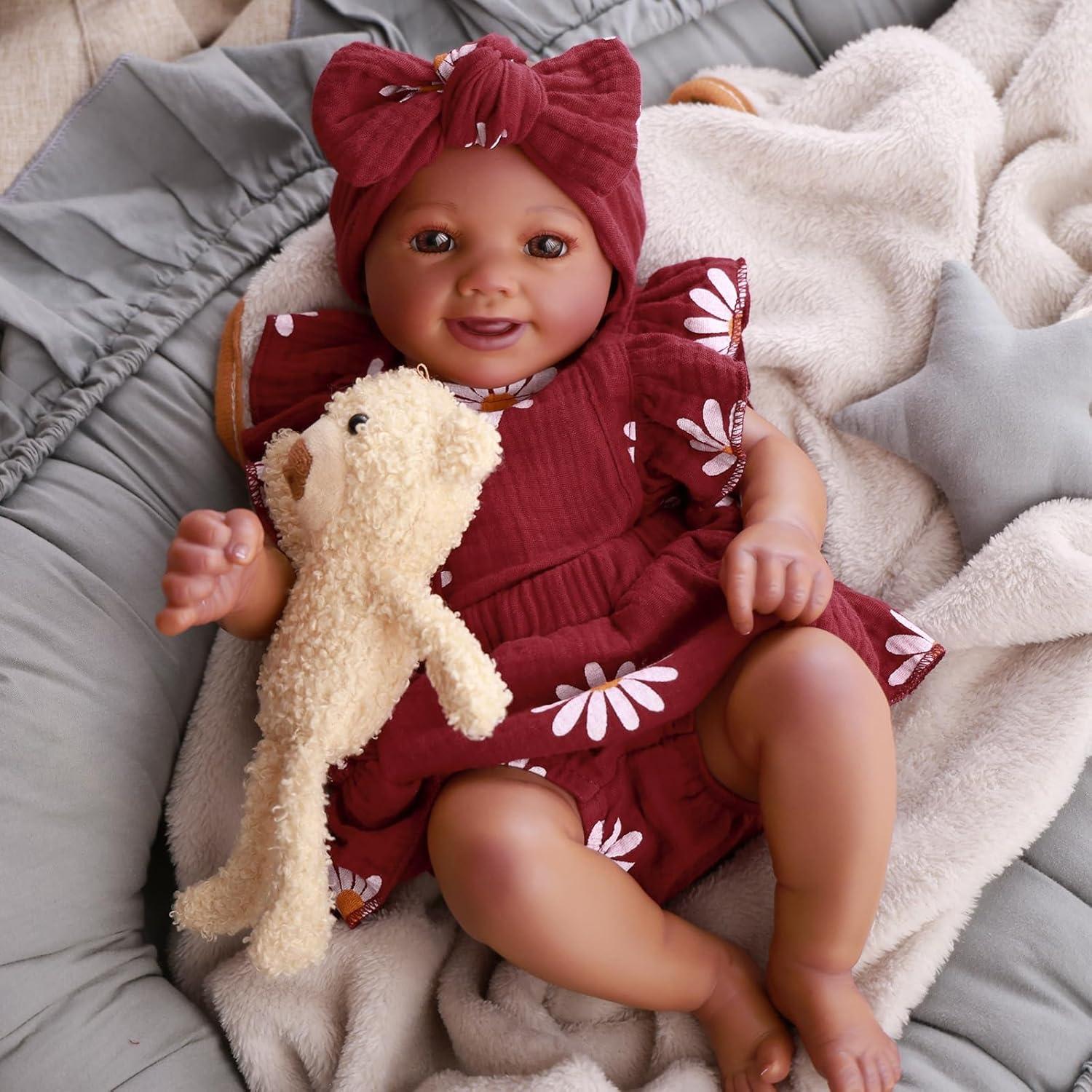 Conjunto de Ropa para Muñecas Reborn BABESIDE 2 Pcs Floral 43-56 cm