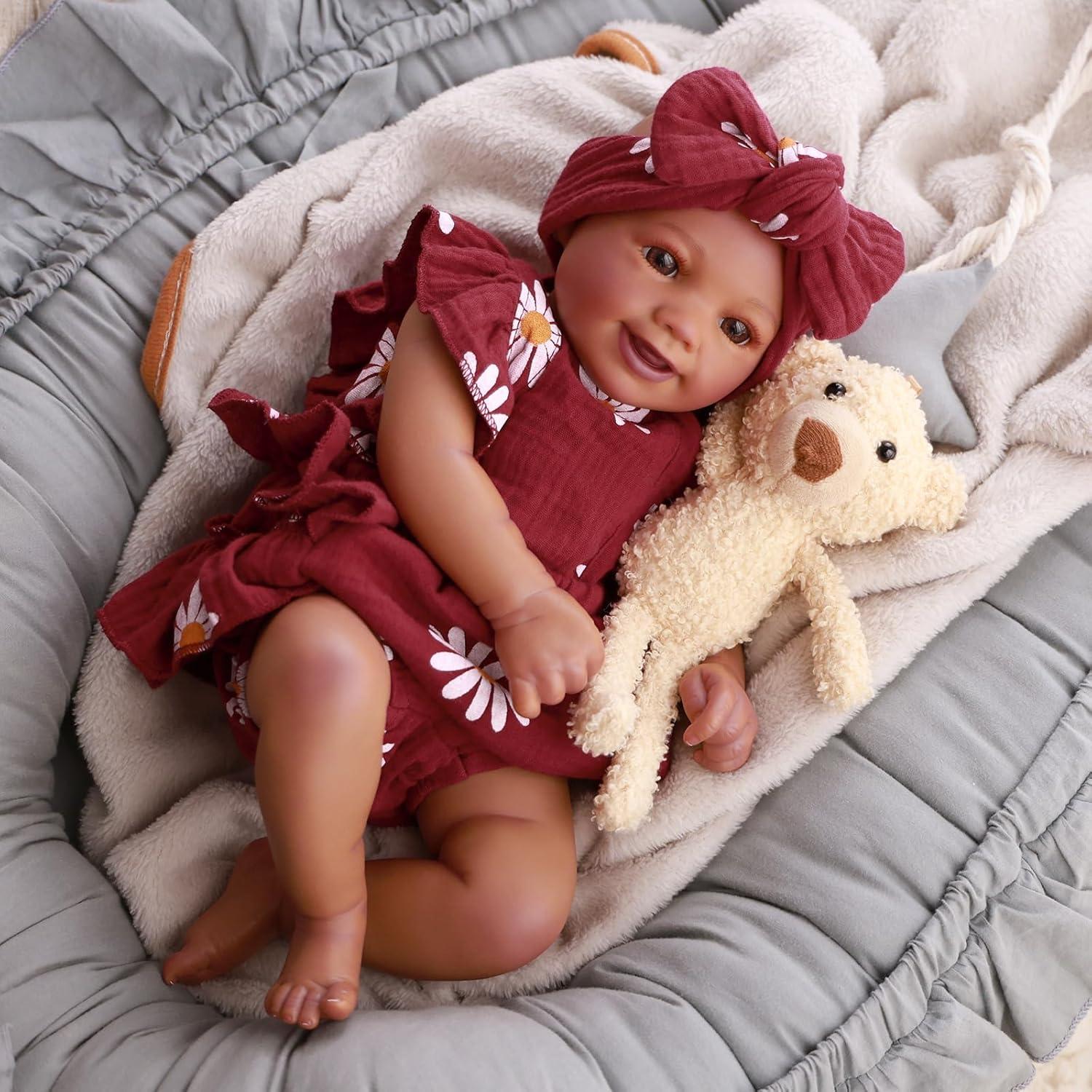 Conjunto de Ropa para Muñecas Reborn BABESIDE 2 Pcs Floral 43-56 cm