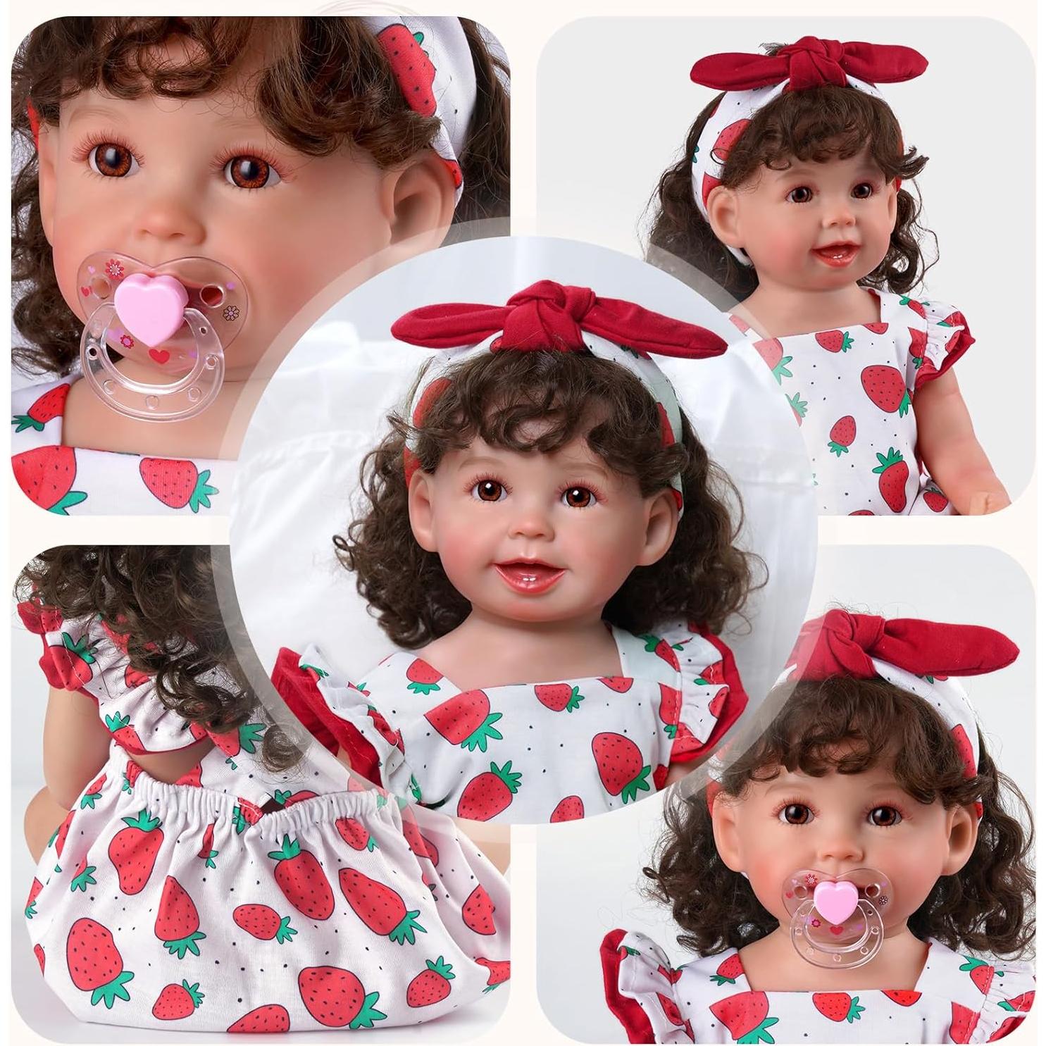 Conjunto Ropa Muñeca Reborn BABESIDE 17-22 Pulgadas Fresas