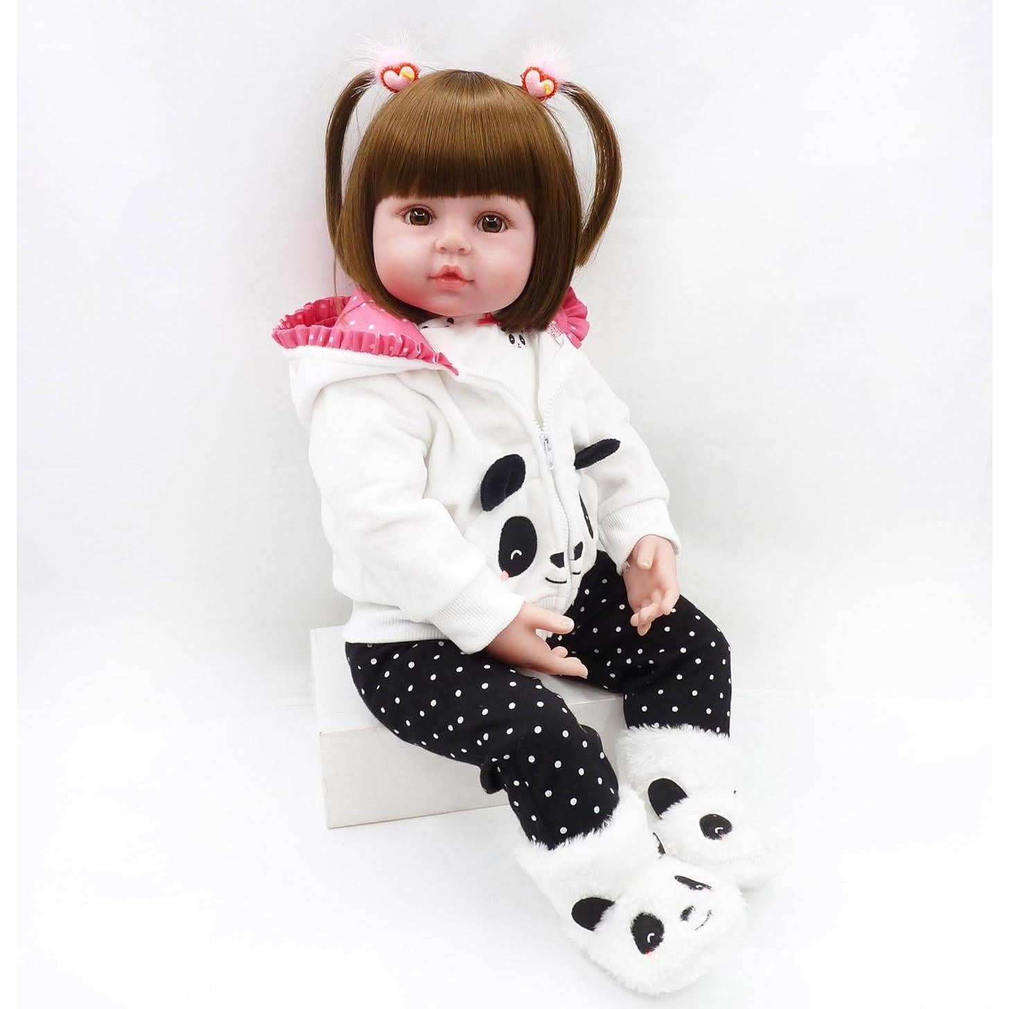 Ropa para Muñecas Reborn 17-19" Huadoll Conjuntos Panda
