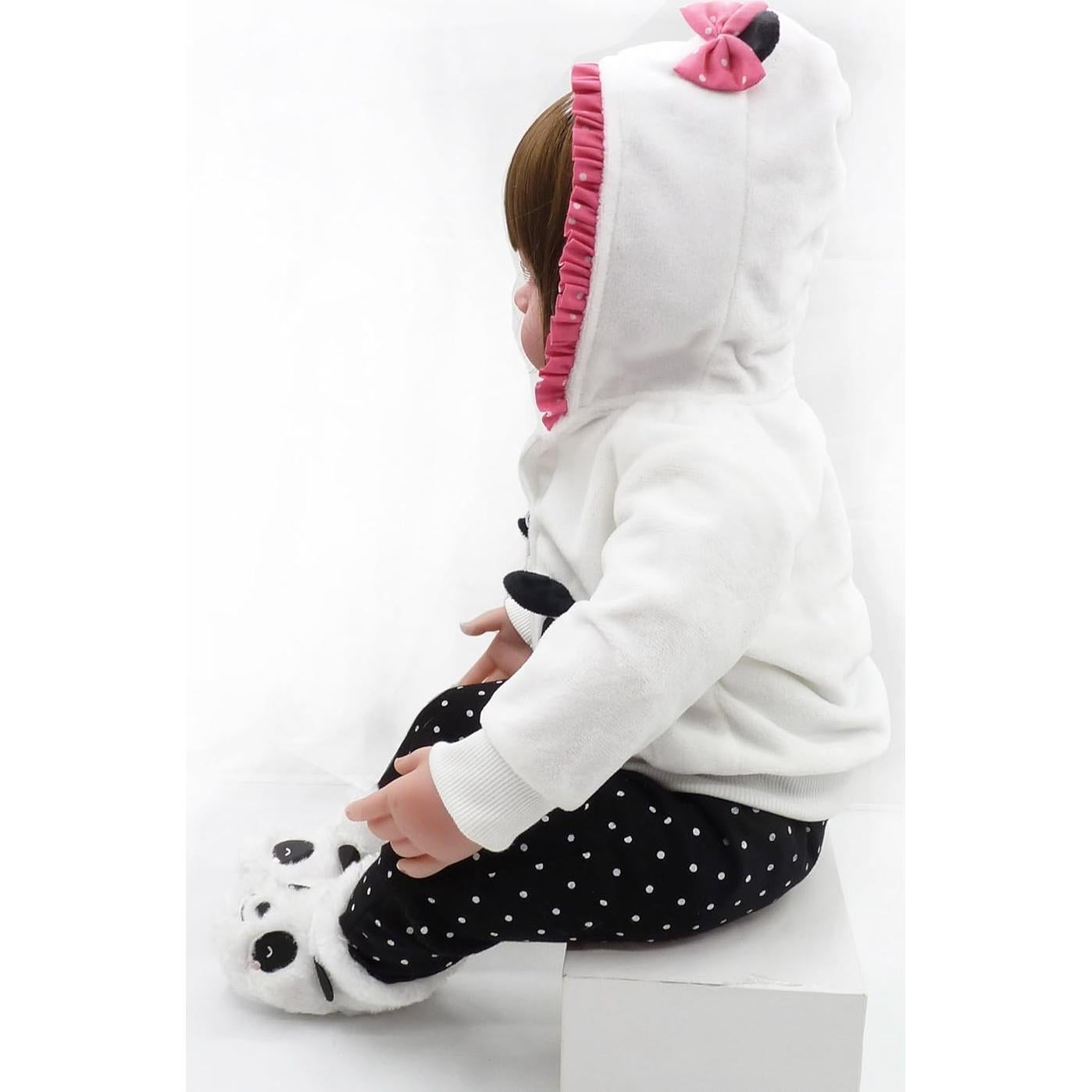 Ropa para Muñecas Reborn 17-19" Huadoll Conjuntos Panda