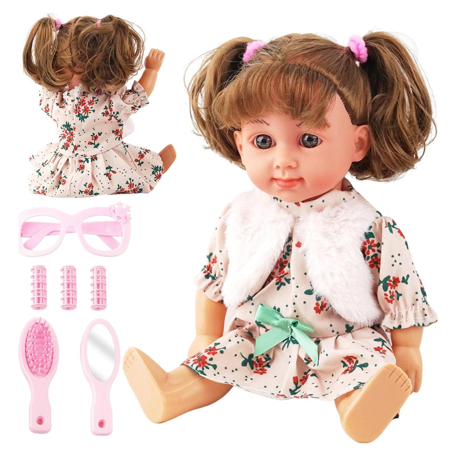 Muñeca Bebé Interactiva SMIESSKIDDO 30 cm con Sonido y Accesorios