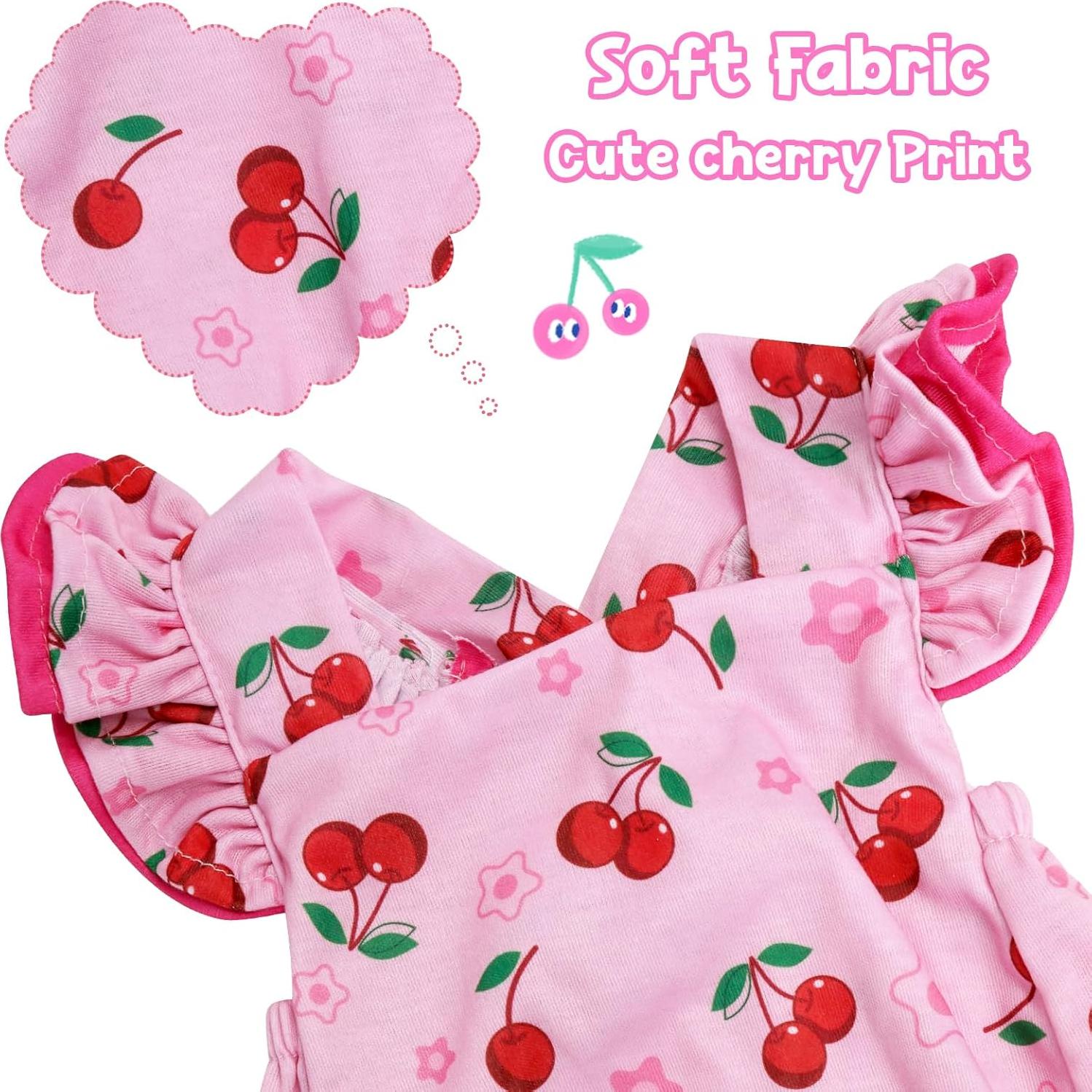 Ropa para Muñeca Reborn BABESIDE Cereza 17-22 Pulgadas