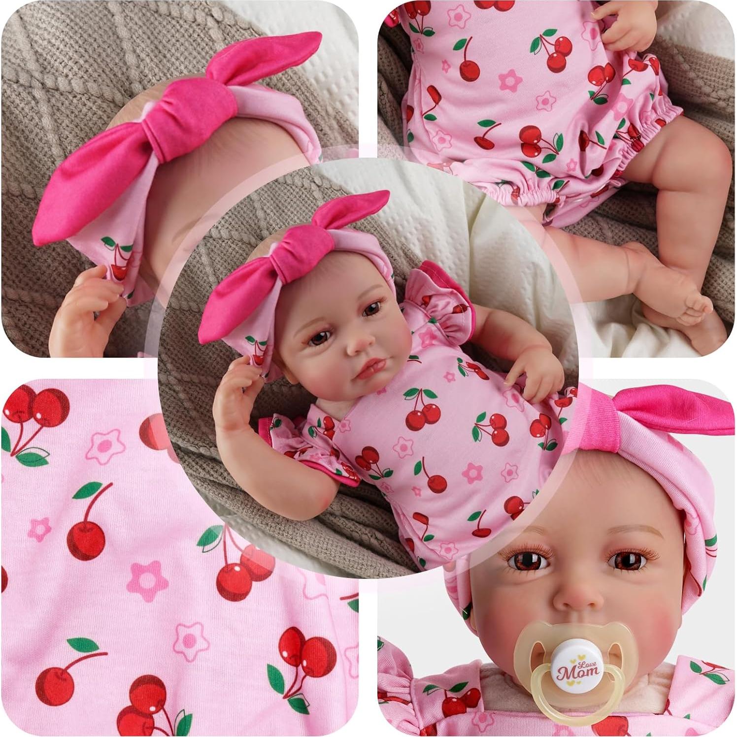 Ropa para Muñeca Reborn BABESIDE Cereza 17-22 Pulgadas