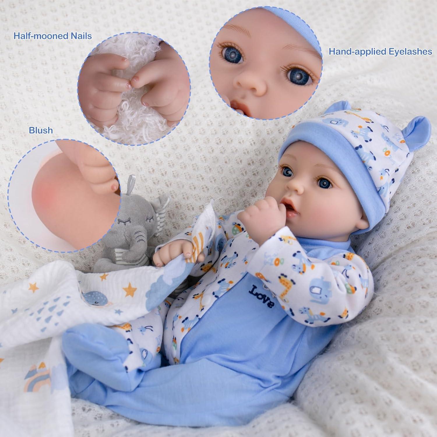 Muñeca de Bebé Renacida UOFTKIZ 46 cm Realista con Ropa