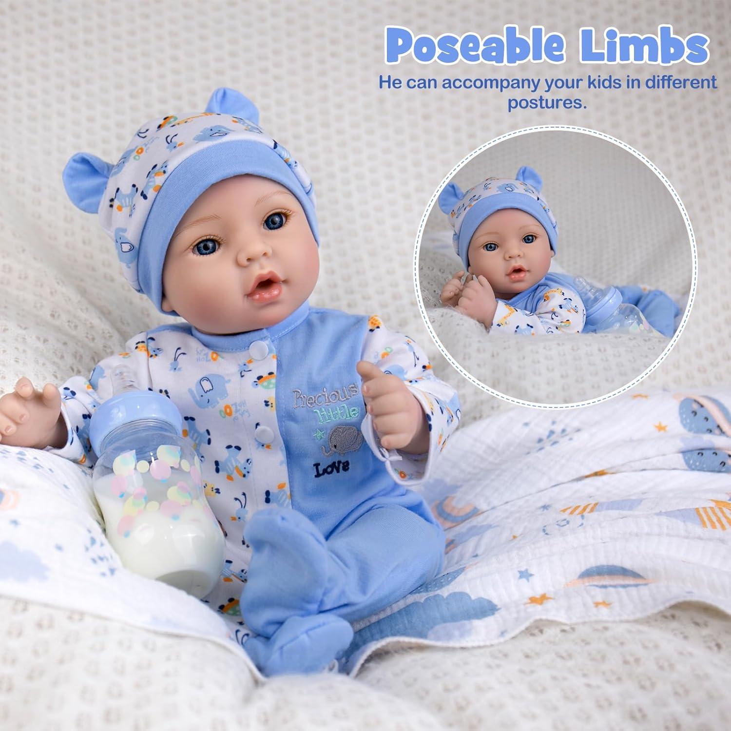 Muñeca de Bebé Renacida UOFTKIZ 46 cm Realista con Ropa