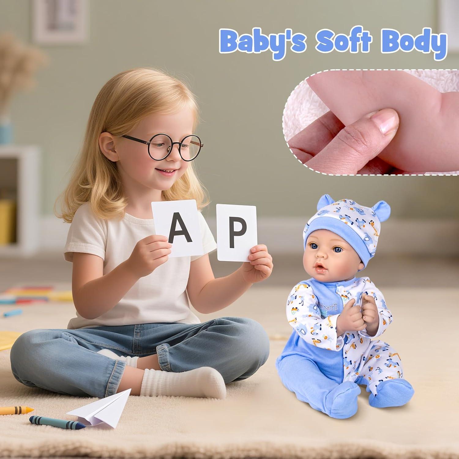 Muñeca de Bebé Renacida UOFTKIZ 46 cm Realista con Ropa