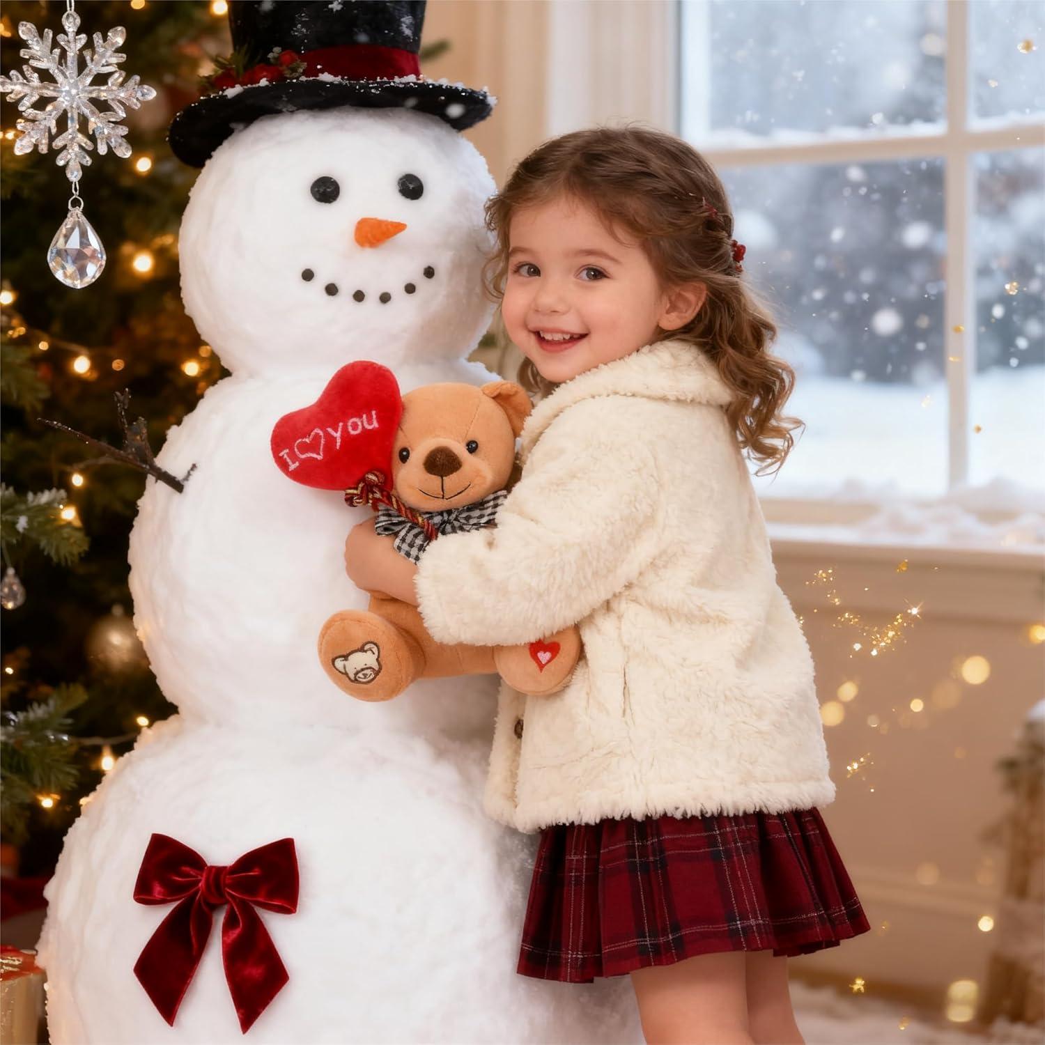 Osito de Peluche Gloveleya con Globo Corazón 17.78 cm