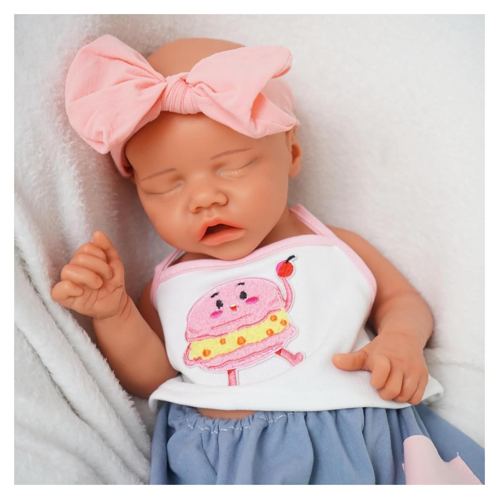 Muñeca Reborn de Silicona Completa MEIVCOS 49 cm Realista