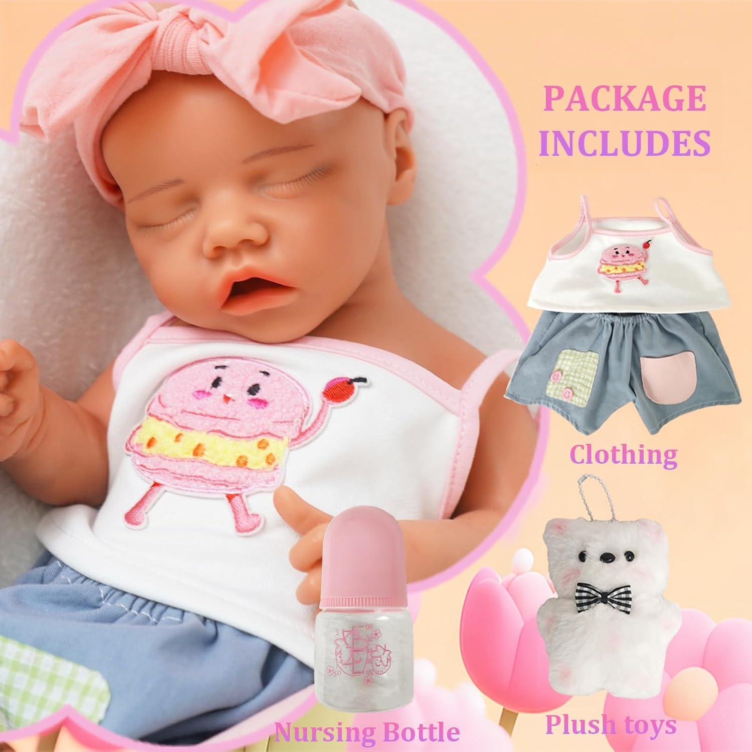 Muñeca Reborn de Silicona Completa MEIVCOS 49 cm Realista