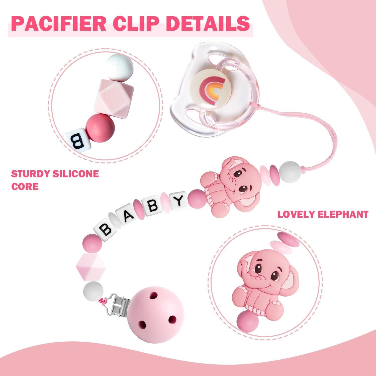 Juego de Accesorios para Muñecas Reborn SCOM - 3 Pzs Rosa