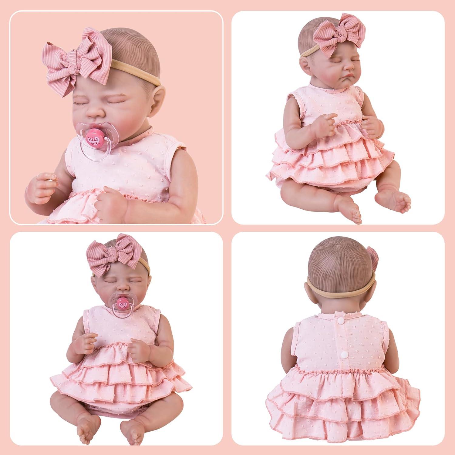 Conjunto de Ropa Rosa Aori para Muñecas Bebé 43-51 cm