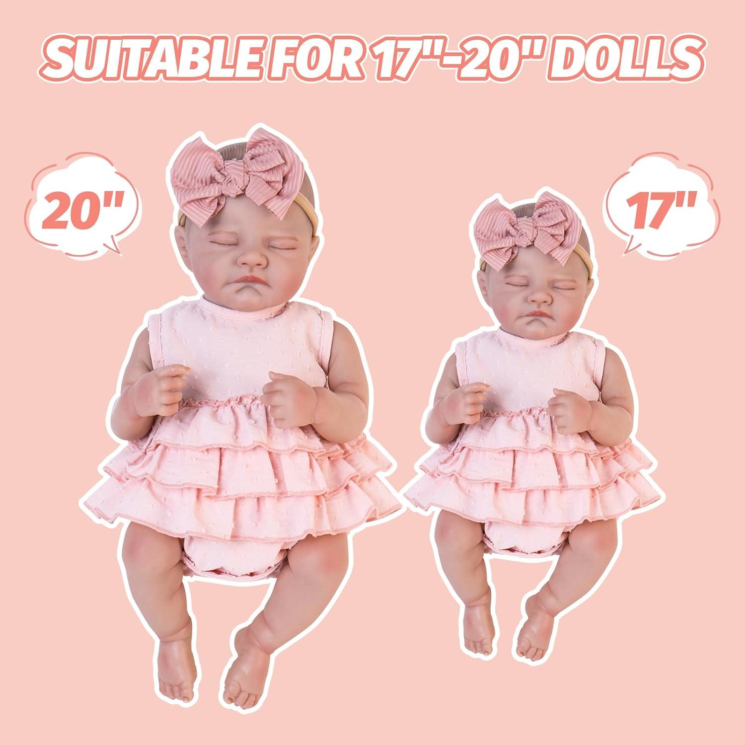 Conjunto de Ropa Rosa Aori para Muñecas Bebé 43-51 cm