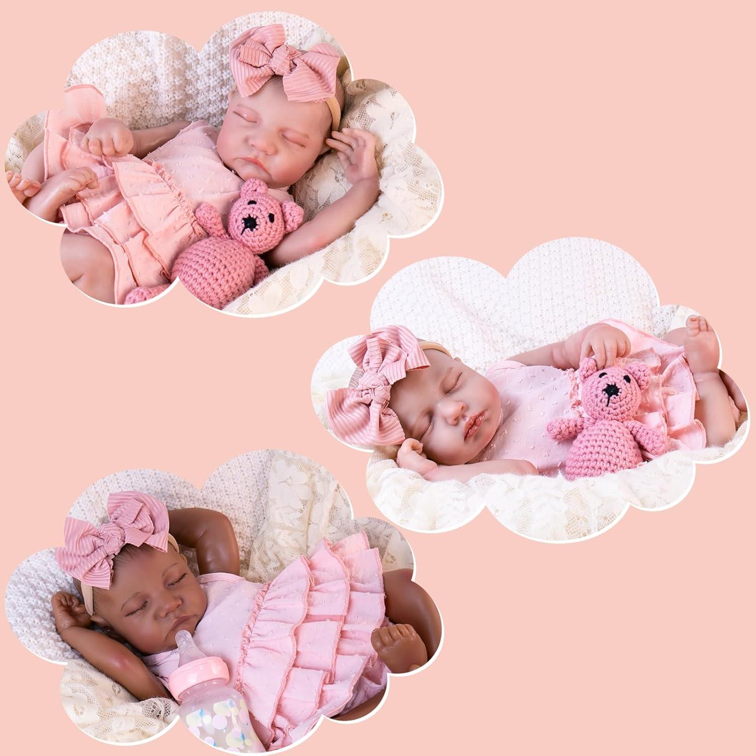 Conjunto de Ropa Rosa Aori para Muñecas Bebé 43-51 cm