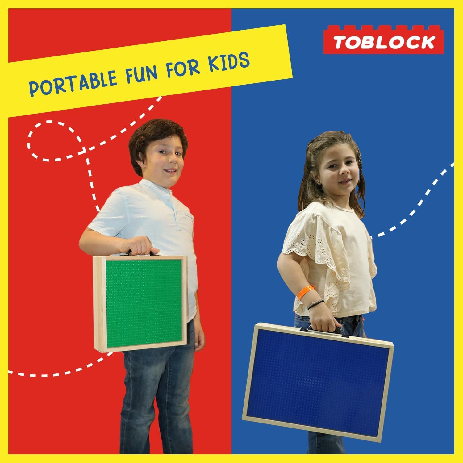 Caja de Almacenamiento de Madera Toblock 29x29x8cm Verde