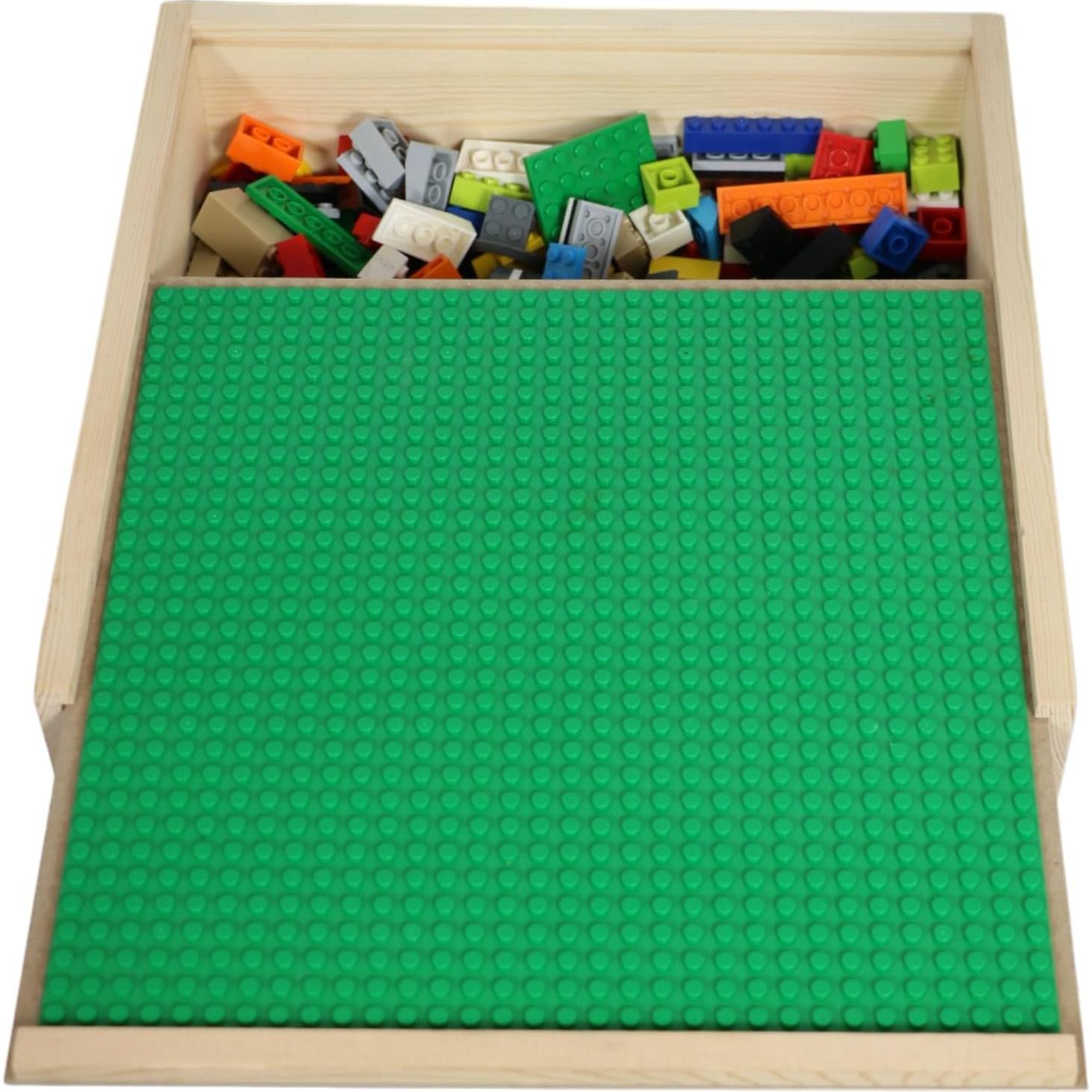 Caja de Almacenamiento de Madera Toblock 29x29x8cm Verde