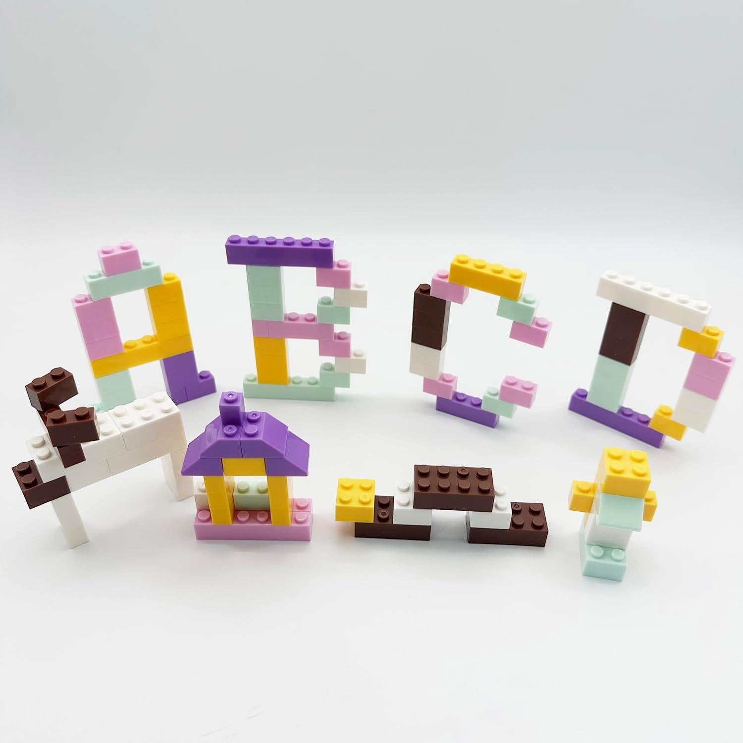 Juego de Ladrillos de Construcción Reenwee 500 Piezas Menta-Blanco