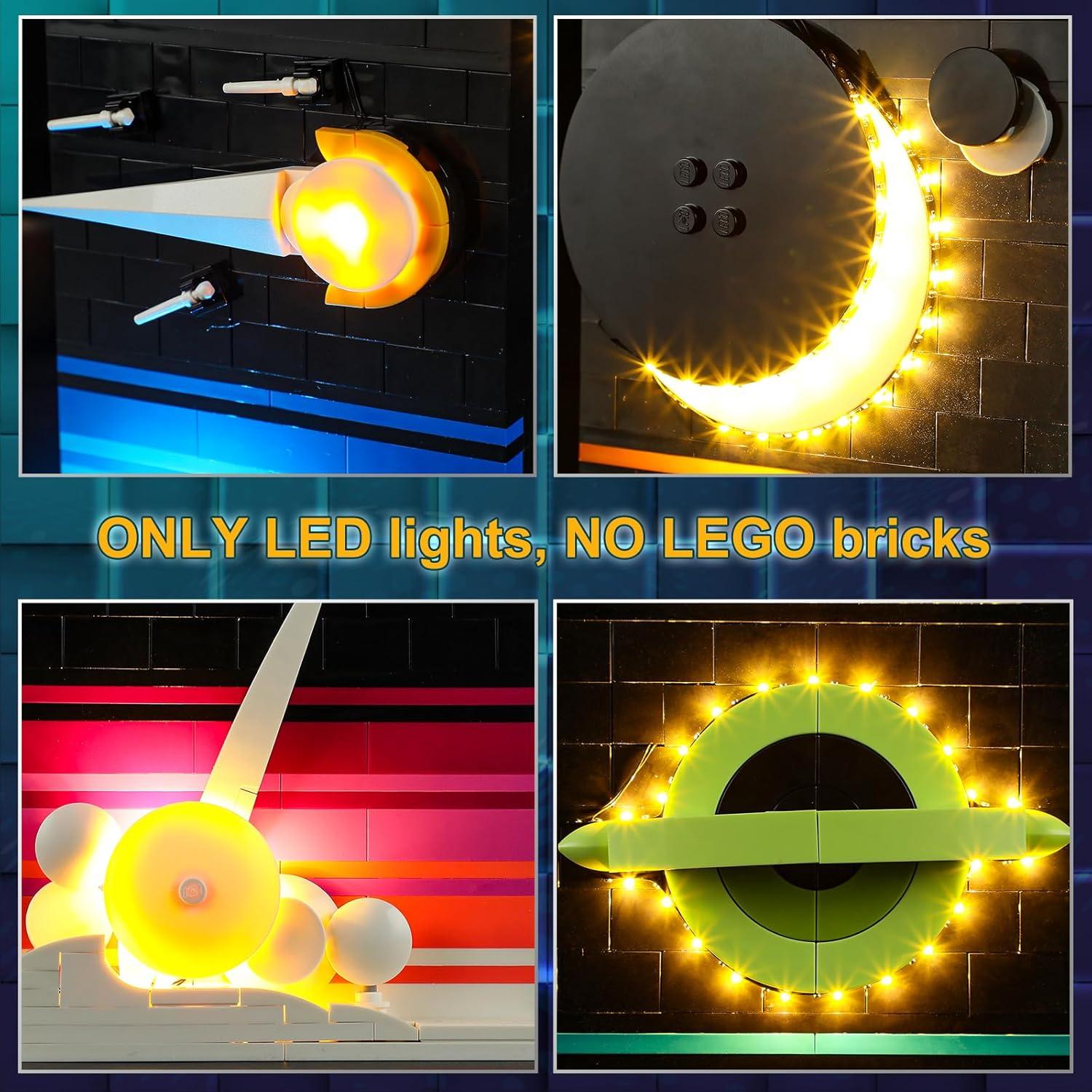 Luz LED Vaodest para Lego 21340 Cuentos de la Era Espacial