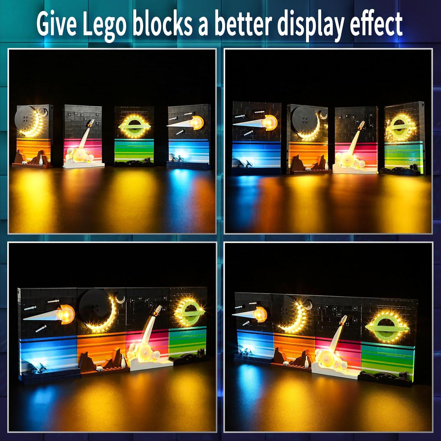 Luz LED Vaodest para Lego 21340 Cuentos de la Era Espacial