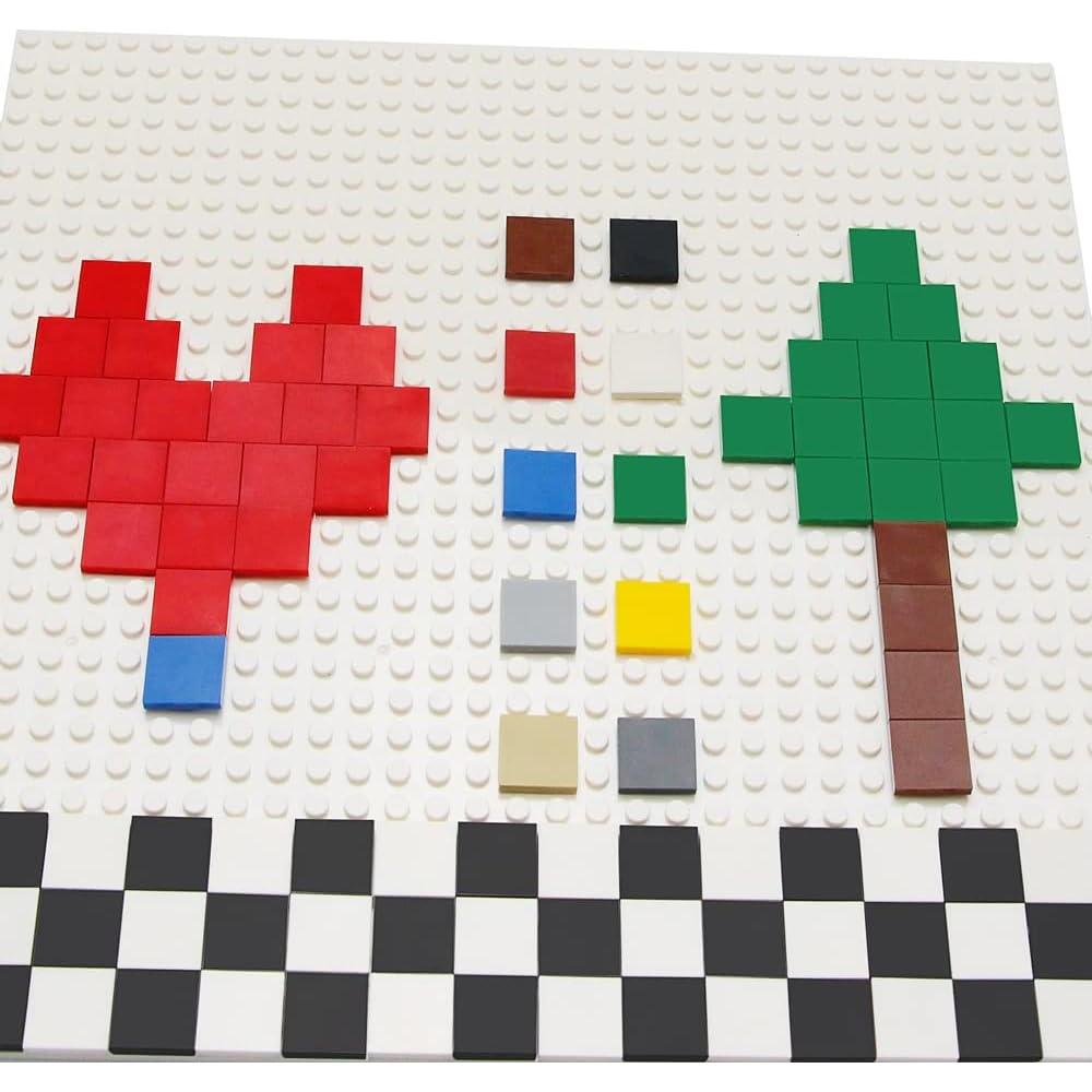 Azulejos Planos Feleph 500 Piezas Multicolores 2x2 cm