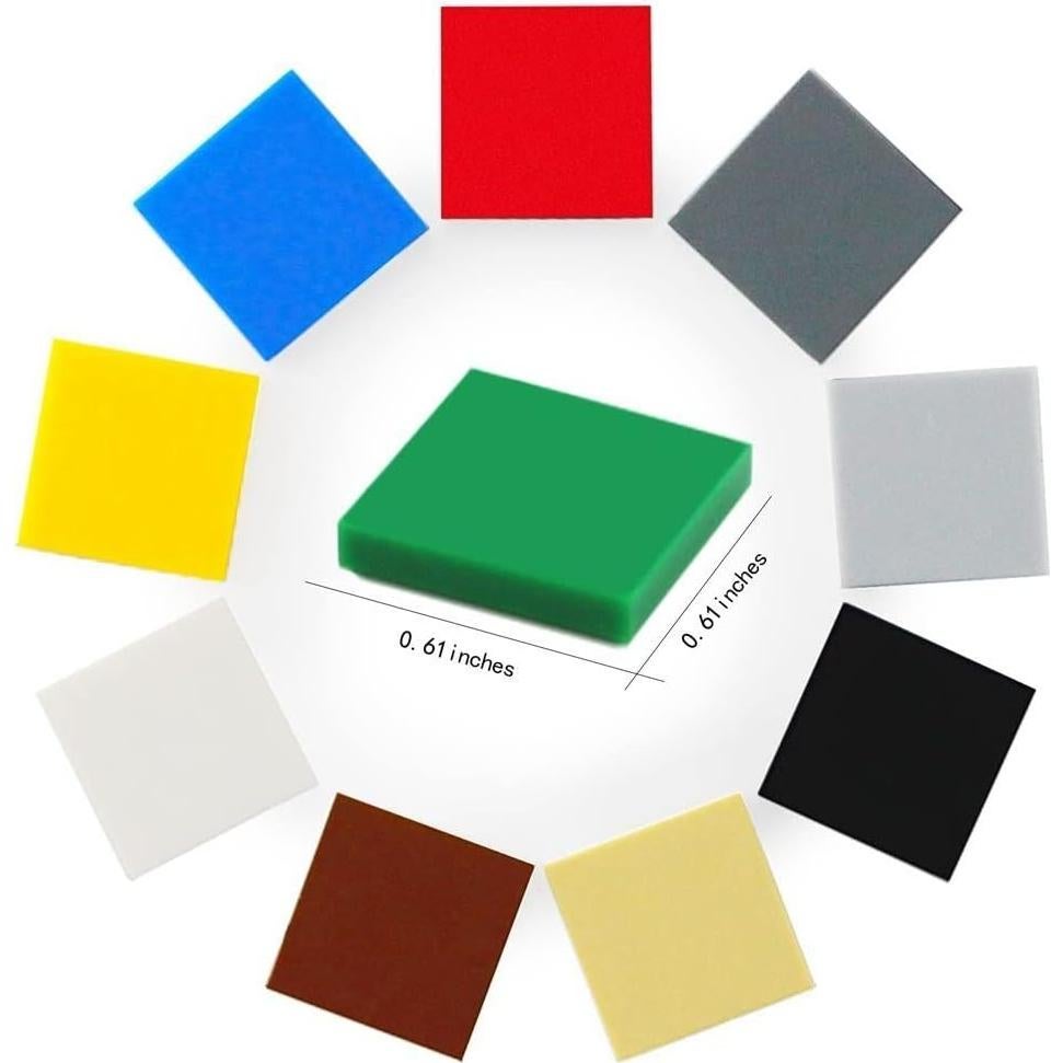 Azulejos Planos Feleph 500 Piezas Multicolores 2x2 cm