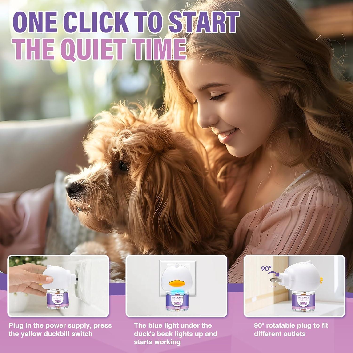 Difusor de Feromonas Calmantes para Perros 3 en 1 - 65 m²