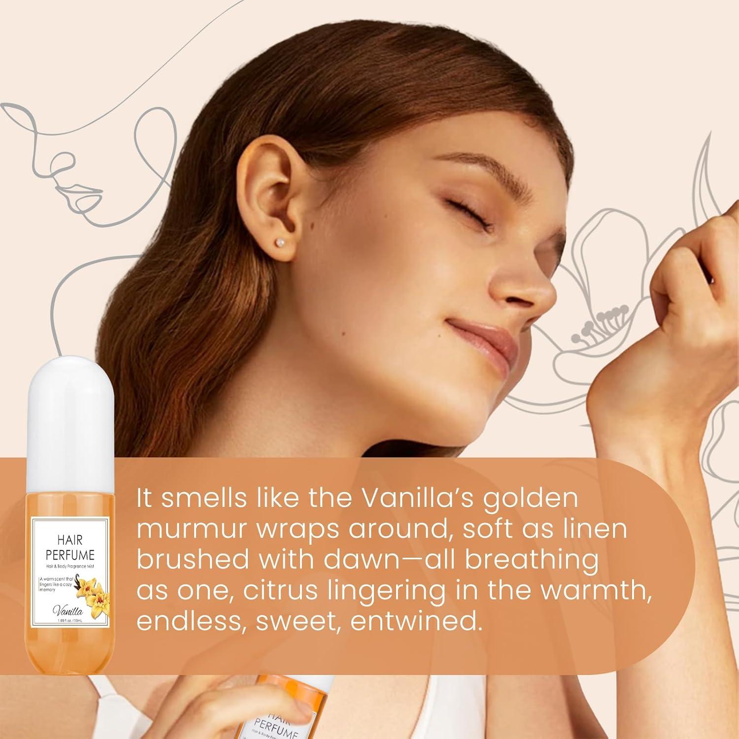 Perfume para Cabello Mgviiiva 50ml - Fragancia Vainilla y Jazmín