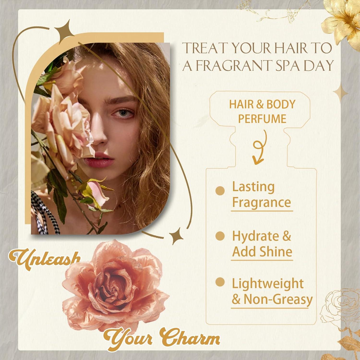 Bruma Hidratante para Cabello y Cuerpo 1.7 fl oz - Notas de Rosa y Canela