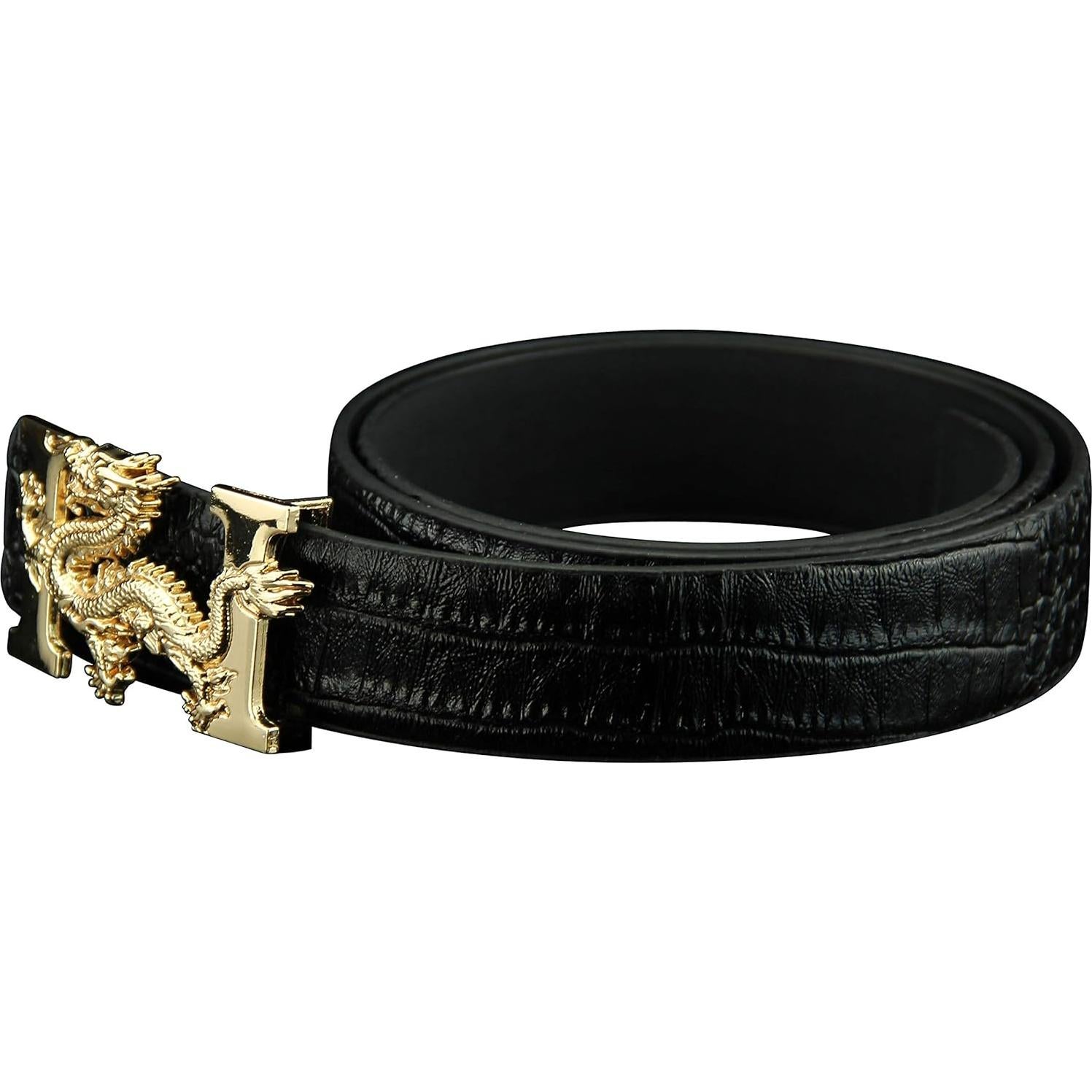 Cinturón de cuero ALAKA para hombres, 110cm, diseño lujo